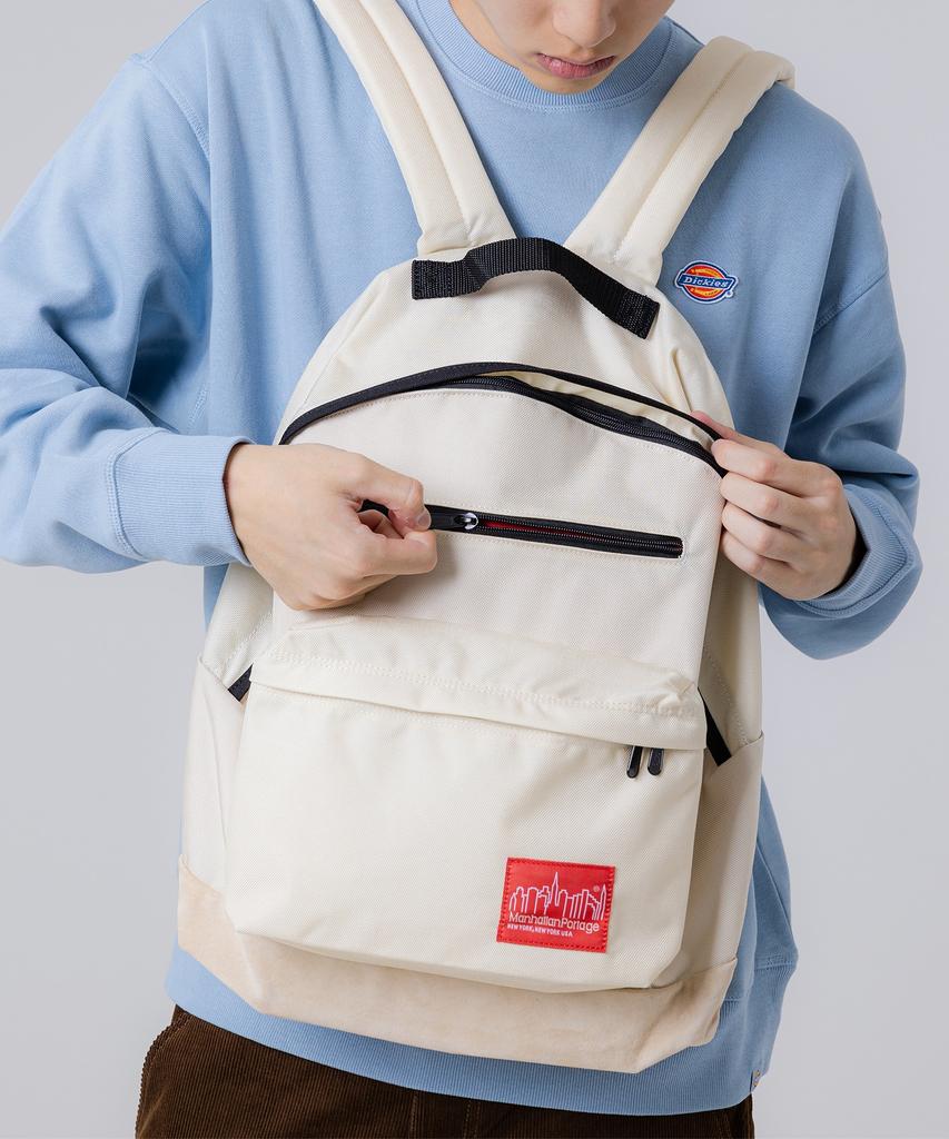 Manhattan Portage 1211 Большое Яблоко Рюкзак L Слоновая кость Замша