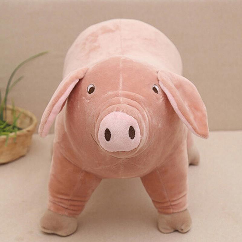 1шт 25см милый мультфильм свинья плюшевая игрушка чучело свинья для детского подарка