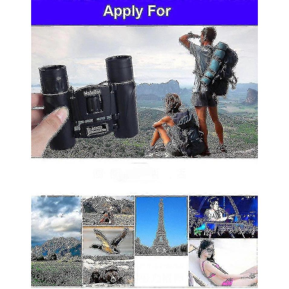 40x22 Hd Powerful Binoculars 2000m Long Distance Folding Mini Telescope Bak4 Fmc Optical For Hunting Sports Outdoor Camping Tour Botao