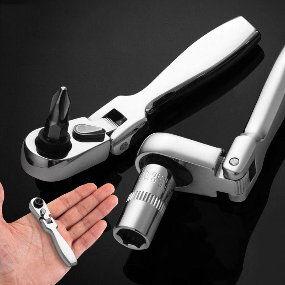Набор мини-трещоток 2 в 1 Прецизионная трещотка Накидной гаечный ключ Ручные инструменты для ремонта