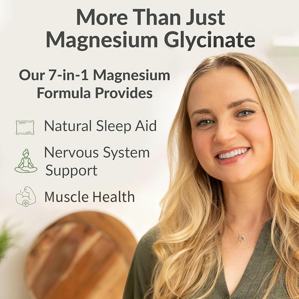 Magnesium complex supplement, beneficial for brain health, 120 capsules