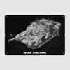 M1a2 Abrams Metal Plaque Poster Cinema Garage Club Bar Classic Mural Painting Tin Sign Posters