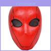 Уникальная красно-серебристая полимерная маска биохимического солдата для вечеринок на Хэллоуин