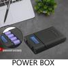 DIY Зарядное устройство Power Box для 18650 с двойным USB-выходом, портативный Power Bank для быстрой зарядки, корпуса со светодиодным фонариком для перезаряжаемых аккумуляторов