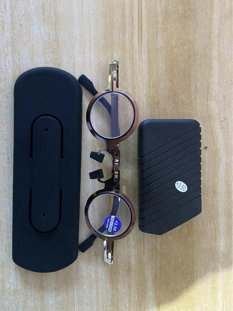 2024 Ретро Складные Очки для Чтения с HD Защитой от Синего Света и Подставкой для Телефона