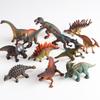 Oenux 12Pcs Jurassic Dinosaur Set Velociraptor Stegosaurus Spinosaurus T-Rex Model Action Figures Pvc Collection Kids Toy Gift