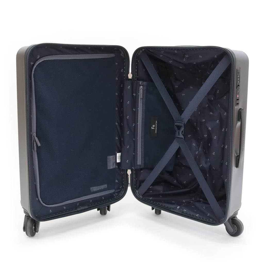 Чемодан ночи LIEVE 48 см TSA замок 4 колеса Тихий [Frequent] 1-3 Ручная кладь 1-250 (ТЕМНО-СЕРЫЙ)