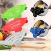 1Pc Adjustable Clip Strainer Pot StrainerOn Strainer For Pots Pans Bowls Kitchen Pot Strainer Vegetable Noodle Water Filter