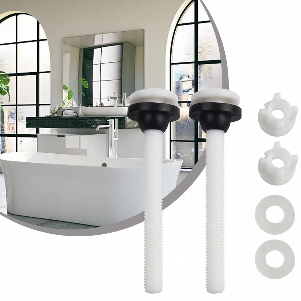 Nuts Toilet Seat Bolts Pack Plastic Replacement Sturdy