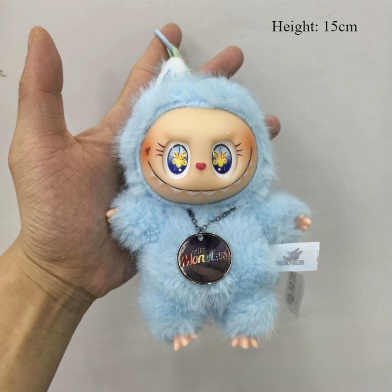 Высококачественная кукла-подвеска Zimomo Little Leader Labubu Change Baby Green Limited Edition из плюша и винила Labubu Doll в подарок