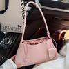 French Niche Woven Pattern Underarm Bag Women's 2025 Summer Temperament Elegant Trend Commuting Shoulder Handbag