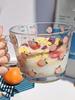 Стеклянный молочный стакан большой емкости с ручкой для домашнего использования Овсянка Йогурт Стакан для завтрака Современный матовый однослойный
