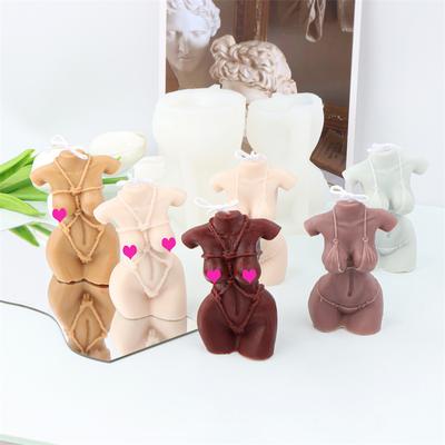 Женское тело Арт Свеча Силиконовые формы Сделай сам Портреты половины тела Резьба Искусство Гипс Ароматерапия Свадебный подарок Ручная работа Декор