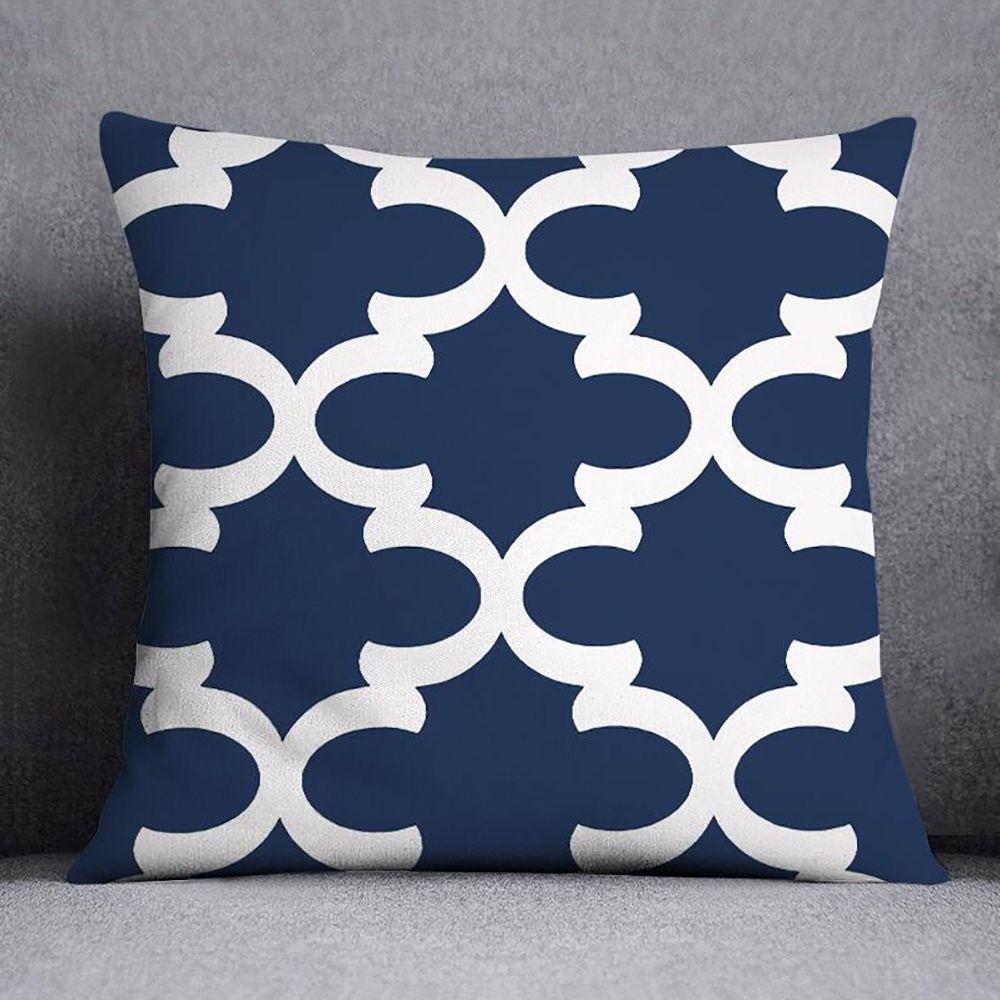 Гуфу Геометрическая наволочка для подушки Диван Гостиная Наволочка для подушки Офисная поясничная подушка Прикроватная квадратная наволочка Съемная и моющаяся
