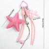 Модный кулон-брелок в виде звезды из искусственной ПУ кожи Пятиконечная звезда Универсальный Женская сумочка Подвесное украшение CLE