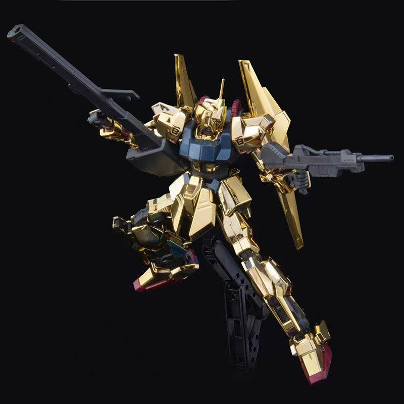 JMS Hayaku Shiki HG 1/144 MSN-00100 REVIVE Гальваническое покрытие Золотая модель Подвижные суставы Коллекционная модель Робота Меха Набор Игрушки Подарок Украшение