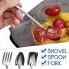 1/2/4 шт. Лопата Ложки Вилка Чайные ложки из нержавеющей стали Креативная кофейная ложка для мороженого Десертная ложка Посуда Набор столовых приборов