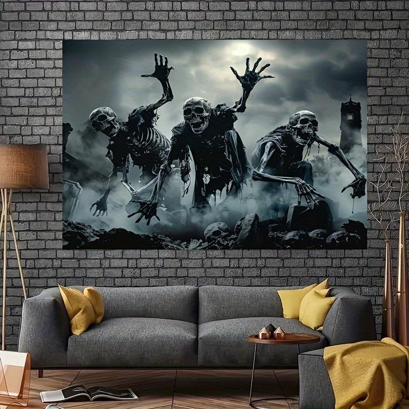 1 piece of Gothic zombie-apocalypse-themed polyester horror event decoration suitable for Halloween and carnivals