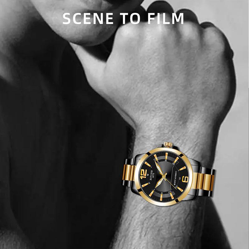 Luxury Fashion Men's Watch Simple Men's Watch Quartz Watch Stainless Steel Watch Casual Sports Men's watch