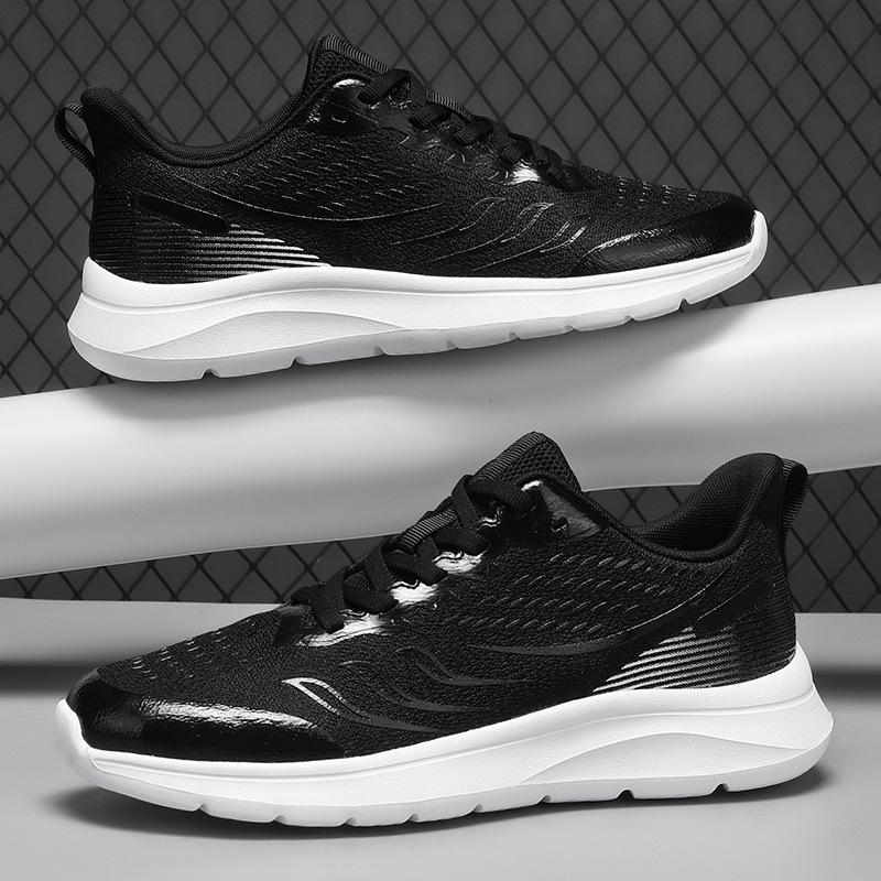 Ultra-light men's shoes spring and summer new fly-woven mesh shoes comfortable casual sports shoes outdoor breathable running shoes