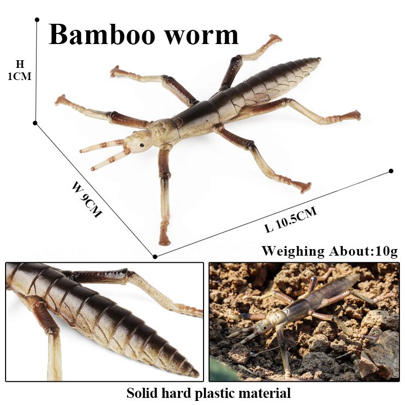 Oenux Симуляция Стрекоза Кузнечик Сороконожка Дикие Насекомые Животные Модель Фигурки Миниатюрная Образовательная Коллекция Детская Игрушка