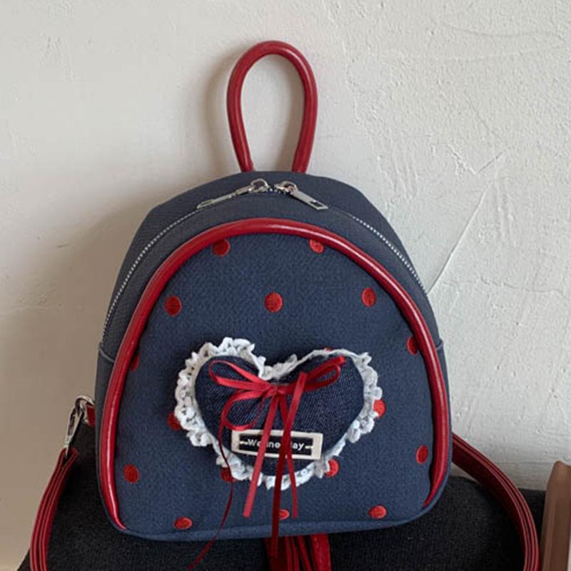 Foreign-style exquisite mini backpack 2025 new trend Korean version niche love ballet girl travel backpack
