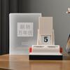 Nordic Rotating Calendar Retro Desk Calendar Tabletop Ornament Flip Calendar  Living Room