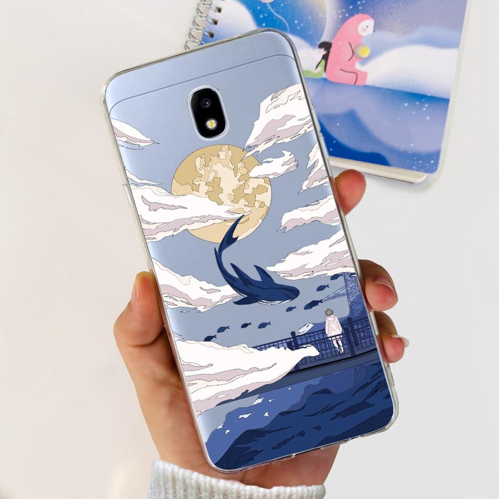 Чехол для Samsung J3 J5 J7 2017 Чехол Милый Мультяшный Кот Модные Цветы Задняя Крышка Для Samsung Galaxy J7 2017 Чехол для Телефона