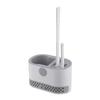 1set Wall-mounted Toilet Brush Household No Dead Angle Bathroom Toilet Cleaning Silicone Brush Toilet Brush Cleaning Set Bathroom Accessories ARI