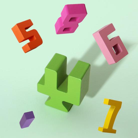 1 набор деревянных конструкторов с цифрами, обучающая цифровая игра-блок для малышей