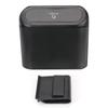 Black Hanging Vehicle Garbage Dust Case Pressing Type Trash Can ABS Storage Box Car Trash Bin