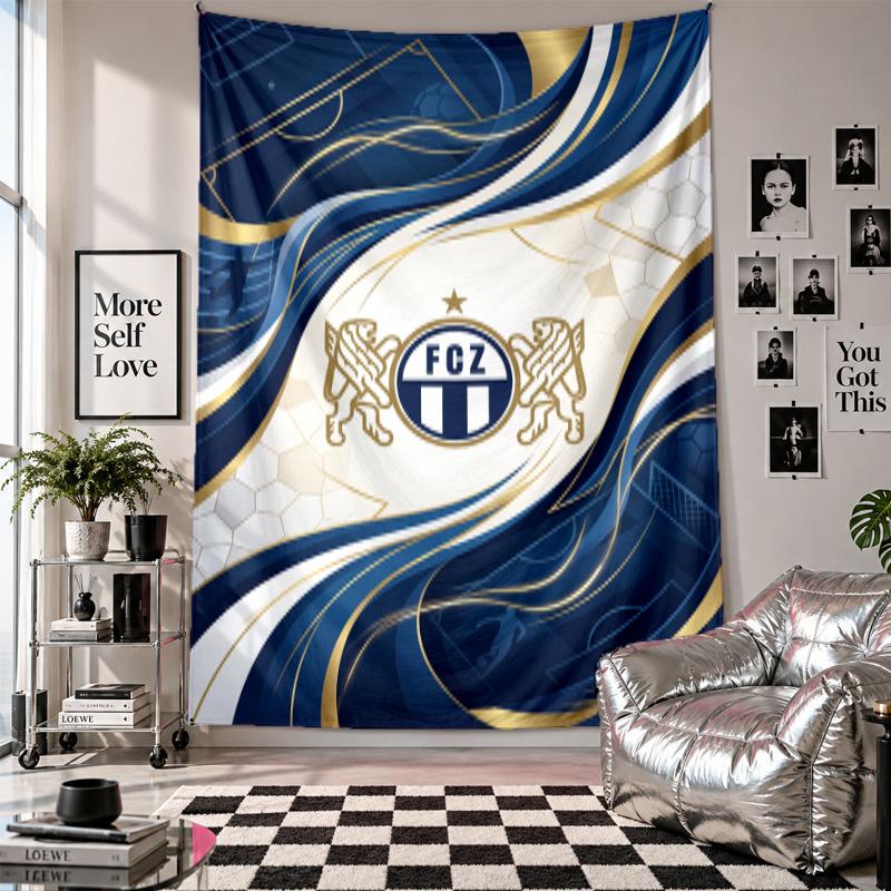 FC Zürich Wall Tapestry Home Decor Wall Hanging Cloth for Bedroom Living Room Background