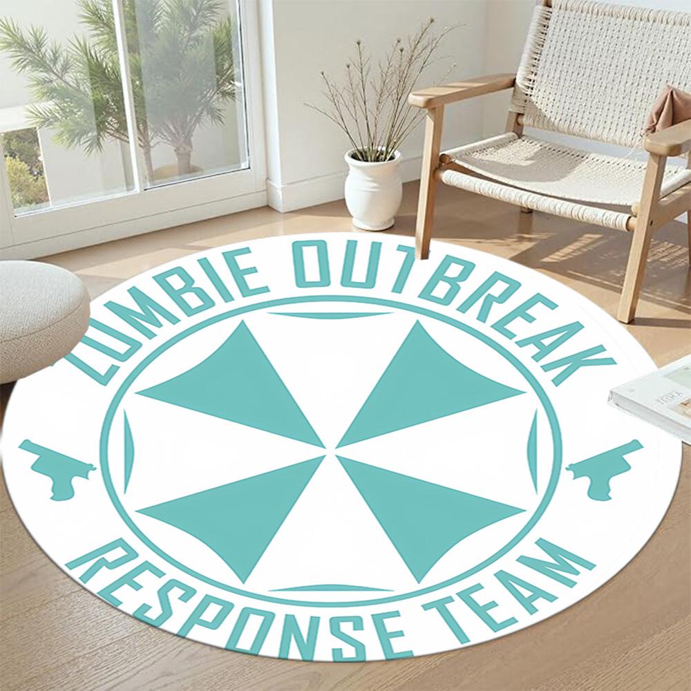 Escape Raccoon Round Floor Rug Perfect for Foyer Bedrooms Balcony Living Rooms Anti-slip Round Rug Office home decor Perfect Gift for Friends Family