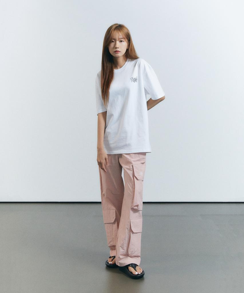 SLOW RECORD HOUSE Big Pocket Cargo Pants_Pink