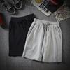 Men's Casual Shorts Fashion Menswear Sports Jogging Men Plus Size Solid Color Drawstring Shorts Pants
