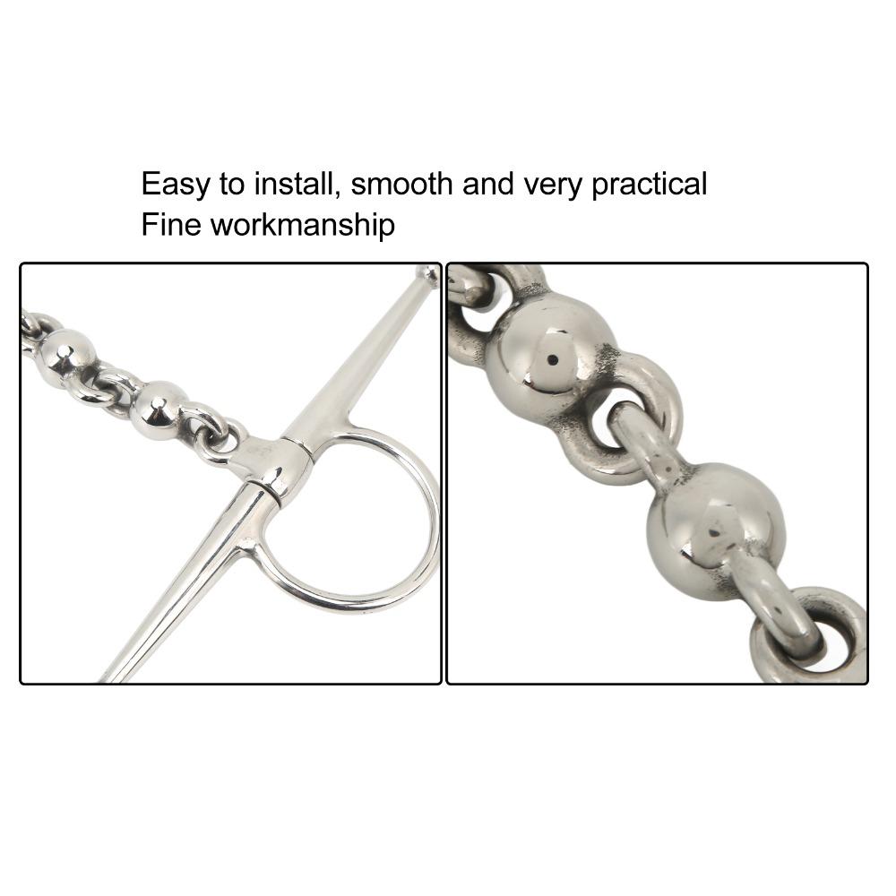Ball Chain Design Horse Mouth Bit 135mm Length Horse Riding Bit Horse Riding Equipment Riding Use