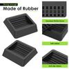 6/12Pcs Chair Wheel Stopper Rubber Anti-Sliding Furniture Pad Caster Cups Chair Roller Feet Mat Floor Protectors Shockproof