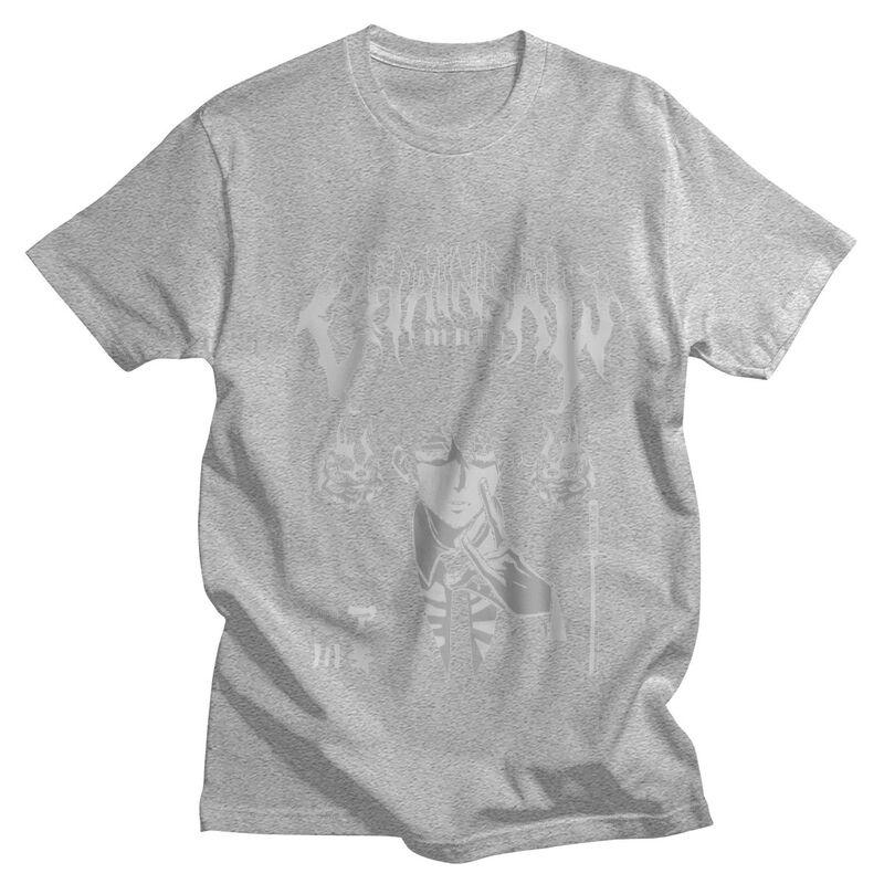 Мужская футболка Harajuku с бензопилой, мужская футболка с короткими рукавами для отдыха, аниме, манга, Аки Хаякава, футболки, уличные футболки