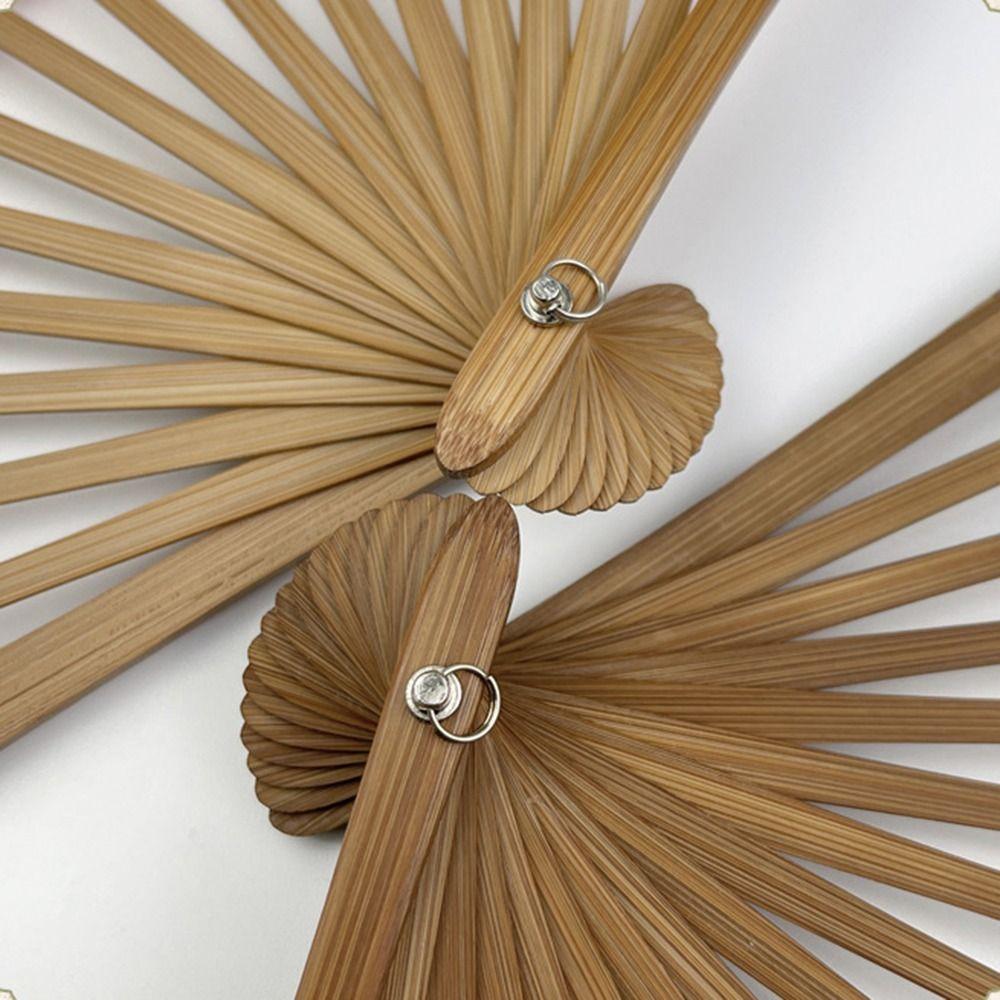 Bamboo Frame Folding Hand Fan Cotton Linen Cloth Retro Handheld Fan Dance Fan Chinese Style
