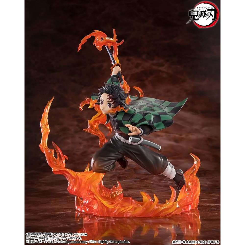 TAMASHII NATIONS Figuarts ZERO Demon Slayer: Клинок рассекающий демонов Тандзиро Камадо Рэнгоку Цуба вер. Приблизительно 195 мм ПВХ и АБС и ПК Предварительно окрашенный Комплект