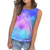 Women's Loose Fashion Casual Print Crew-neck Sleeveless Summer Vest
