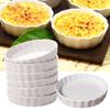 6pcs Ceramic Creme Brulee Ramekins Round Souffle Dishes Individual Serving Pie Baking Tray  Pudding