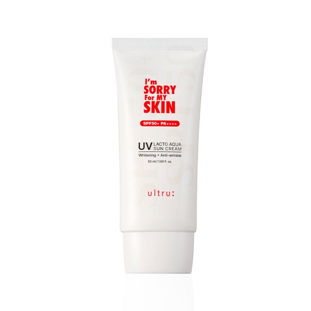 ULTRU [Влагостойкость] Солнцезащитный крем Lacto Aqua Sun Cream от I'm Sorry For My Skin 50 мл