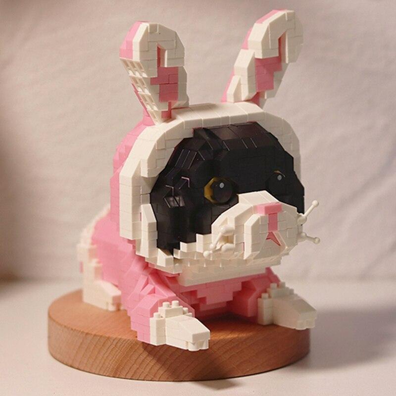 16405 мир животных персидская кошка котенок кролик одежда для домашних животных DIY мини алмазные блоки кирпичи строительные игрушки для детей без коробки
