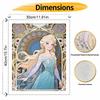 Disney oil painting handmade diy Elsa art Nouveau princess portrait gifts home decorations