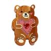 Hair Clip Cartoon Bear Shape Acrylic Back Head Hair Claw Anti-slip Teeth Half-Tied Hairstyles Large Shark Hair