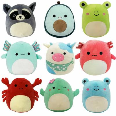20 см Squishmallow плюшевые игрушки детский подарок мягкая игрушка дети Squishmallows пасхальный динозавр кошка краб плюшевые