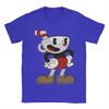 Футболка Cuphead для мужчин 100% хлопок Винтажные футболки С круглым вырезом Футболка с коротким рукавом Одежда 4XL 5XL