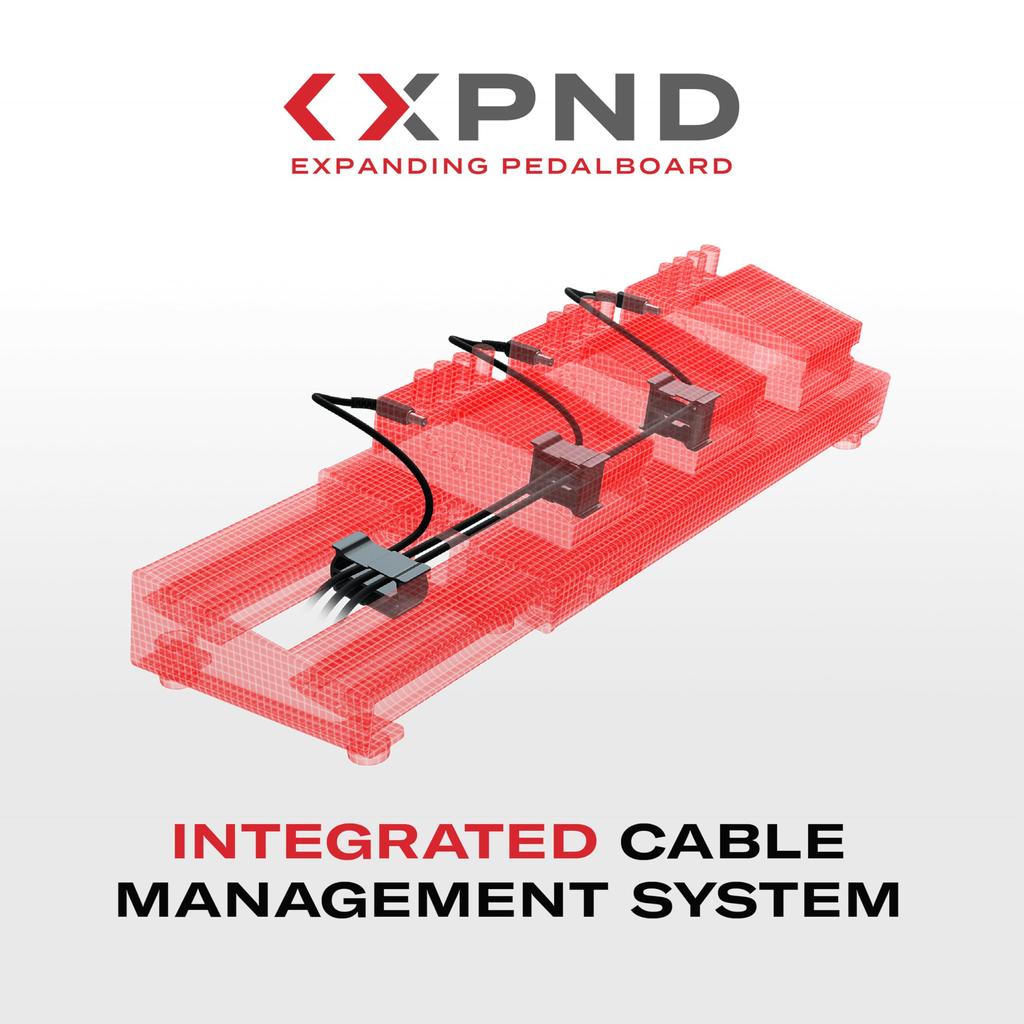 D'Addario PW-XPNDPB-02 Pedalboard Telescopic 2-Row