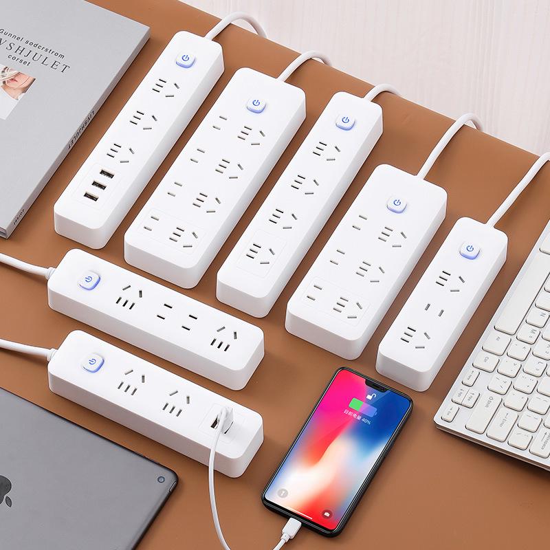 Панель с USB-розетками, многорозеточной сетевой платой и подконтролем